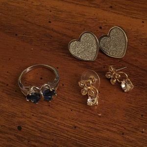 Earrings and ring earrings from charming Charlie